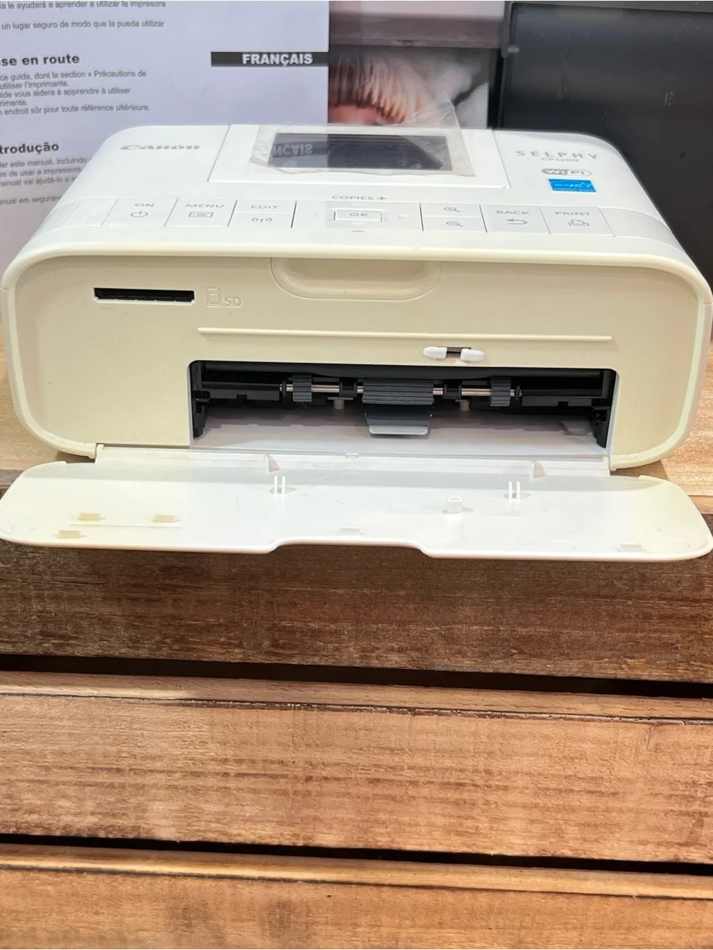 Canon Selphy CP1200 Wireless Portable Color Photo Printer White WIFI